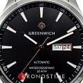 Greenwich Greenwich Good Luck GW 054.10.30 механические мужские часы часы, крупный план черный циферблат